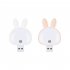 USB Night Light Intelligent Voice Control 3 Color Adjustable Brightness USB Plug in LED Night Lamp For Nursery Dorm Bedroom White