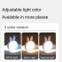 USB Night Light Intelligent Voice Control 3 Color Adjustable Brightness USB Plug in LED Night Lamp For Nursery Dorm Bedroom White