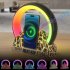 USB Night Light with Clock Alarm Function 15W Wireless Fast Charging Touch Control Colorful Light Work with Alexa Black