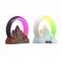 USB Night Light with Clock Alarm Function 15W Wireless Fast Charging Touch Control Colorful Light Work with Alexa Black