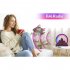 USB Night Light with Clock Alarm Function 15W Wireless Fast Charging Touch Control Colorful Light Work with Alexa Black