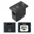 USB Port Socket Auxiliary Jack 4 Pins Audio Video Jack Compatible For 370Z Altima Frontier Kicks NV Rogue Rogue Sport Xterra Replaces 795405004 28023 4BA0 black