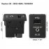 USB Port Socket Auxiliary Jack 4 Pins Audio Video Jack Compatible For 370Z Altima Frontier Kicks NV Rogue Rogue Sport Xterra Replaces 795405004 28023 4BA0 black