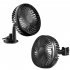USB Powered Car Mini Fan  3 Speeds Adjustable Powerful Airflow Single Head Cooling Fan  Low Noise Motor Cooler Cooling Fan  For Sedan SUV RV Boat Suction cup ty