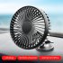 USB Powered Car Mini Fan  3 Speeds Adjustable Powerful Airflow Single Head Cooling Fan  Low Noise Motor Cooler Cooling Fan  For Sedan SUV RV Boat Chair back