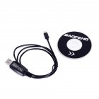 USB Programming Cable for BAOFENG BF-T1 UHF 400-470mhz Mini <span style='color:#F7840C'>Walkie</span> <span style='color:#F7840C'>Talkie</span> Black