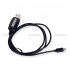 USB Programming Cable for BAOFENG BF T1 UHF 400 470mhz Mini Walkie Talkie Black