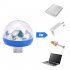 USB RGB Colors Change Magic Ball Lamp with Voice Control Adapter for Android red