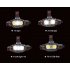 USB Rechargeable 3 LED Strong Flashlight   COB Headlamp Light White light