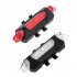 USB Rechargeable Bicycle Folding Lamp Red Tail Lamp Mountain Bicycle Warning Lamp