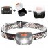 USB Rechargeable Headlamp  Waterproof Magnetic Headlamp with Five Light Modes  Ideal for Running  Walking  Camping  Reading  Hiking etc  USB Cable and Light Box