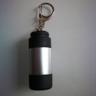 USB Rechargeable Portable LED Flashlight   Keychain Lamp Pocket Mini Torch  Black