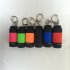 USB Rechargeable Portable LED Flashlight   Keychain Lamp Pocket Mini Torch  Black