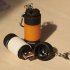 USB Rechargeable Portable LED Flashlight   Keychain Lamp Pocket Mini Torch  Black
