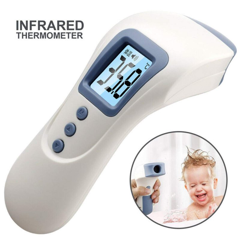 USB Rechargeable Multifunctional Infrared Electronic Thermometer Forehead Thermometer Household for Child Baby white