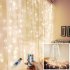 USB Remote Control Copper Wire Curtain String Lights for Christmas Decor 3 3 300LED yellow