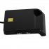 USB SIM Smart Card Reader For Bank Card IC ID EMV TF MMC Cardreaders USB CCID ISO 7816 for Windows 7 8 10 Linux OS black