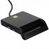 USB SIM Smart Card Reader For Bank Card IC ID EMV TF MMC Cardreaders USB CCID ISO 7816 for Windows 7 8 10 Linux OS black