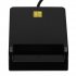 USB SIM Smart Multi Card Reader for Bank Card IC ID  SD TF MMC Micro SD black
