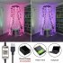 USB String Lights IP67 Waterproof Voice Controlled 7 Pattern 29 Modes 16 Million Colors Copper Wire Lights 100 lights 10 meters