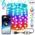 USB String Lights IP67 Waterproof Voice Controlled 7 Pattern 29 Modes 16 Million Colors Copper Wire Lights 15 meters 150 lights