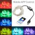 USB String Lights Waterproof Voice Controlled 7 Pattern 29 Modes 16 Million Colors Copper Wire Lights 30 Meters