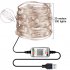 USB String Lights Waterproof Voice Controlled 7 Pattern 29 Modes 16 Million Colors Copper Wire Lights 30 Meters