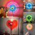 USB Table Lamp  Romantic Love Projector Lamp With On off Switch  Shadow Desk Lamp For Photography Party Home Living Room Bedroom Decoration Love red desk lamp