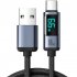 USB To USB C Cable Type C Braided Cable 480Mbps Data Transmission 100W Power Delivery For Laptop Phone Tablet Computer USB A to Lightning 2 4A 1 2 M