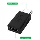 USB Type-C Adapter Male to Female USB-C OTG Converter Type-C Extension <span style='color:#F7840C'>Cable</span> for Samsung Tablet black