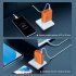 USB Type C Wall Charger Block 100w 4 Ports Charging Block Plug Foldable Adapter US Plug Gray