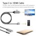 USB Type C to HDMI HDTV Cable Adapter 4K 30HZ High Definition for PC Laptop Tablet Smartphone white