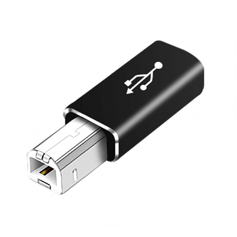 USB Type-c To Printer Cable Adapter Square Port Converter For Electronic Piano Printer USB C Female To USB B Male Adapter black