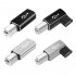 USB Type c To Printer Cable Adapter Square Port Converter For Electronic Piano Printer USB C Female To USB B Male Adapter black
