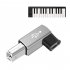 USB Type c To Printer Cable Adapter Square Port Converter For Electronic Piano Printer USB C Female To USB B Male Adapter black
