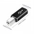 USB Type c To Printer Cable Adapter Square Port Converter For Electronic Piano Printer USB C Female To USB B Male Adapter black