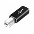 USB Type c To Printer Cable Adapter Square Port Converter For Electronic Piano Printer USB C Female To USB B Male Adapter silver gray