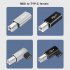 USB Type c To Printer Cable Adapter Square Port Converter For Electronic Piano Printer USB C Female To USB B Male Adapter silver gray