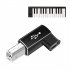 USB Type c To Printer Cable Adapter Square Port Converter For Electronic Piano Printer USB C Female To USB B Male Adapter silver gray