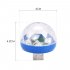 USB Voice Control Magic Ball Lamp with Adapter for Disco Stage Decor red