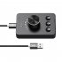 USB Volume Control Knob Bluetooth Adapter Multimedia Computer Speaker Volume Controller Knob Black