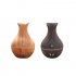 USB Wood Grain Air Humidifier Aromatherapy Diffuser with 7 Colors Change Night Light  Light wood grain