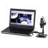 USB digital microscope delivers a clear view of items on a microscopic scale with its 1000 times zoom you can record still images and video