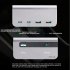 USB fast charger Aluminium Alloy Intelligent Distribution Multi Device Charging for Tesla model3  Silver