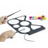 USB roll up drum kit  This cool drum kit gadget comes with 6 pads  a pair of drumsticks and a software CD for recording your own master pieces