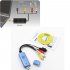 USB2 0 Converter Audio Video Capture Grabber Adapter for Win XP 7 8 10 PAL KY USB Video Capture Card blue