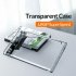 USB3 0 Micro Hard Disk Drive Box High speed Mobile Transparent Hard Disk Box Transparent