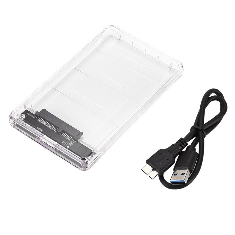 USB3.0 Micro Hard Disk Drive Box High-speed Mobile Transparent Hard Disk Box Transparent
