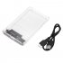 USB3 0 Micro Hard Disk Drive Box High speed Mobile Transparent Hard Disk Box Transparent