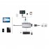 USB3 1 Docking Stations Metal 8 in 1 Multifunctional Type c to HDMI PD VGA USB 3 1 Charger Hub Adapter gray